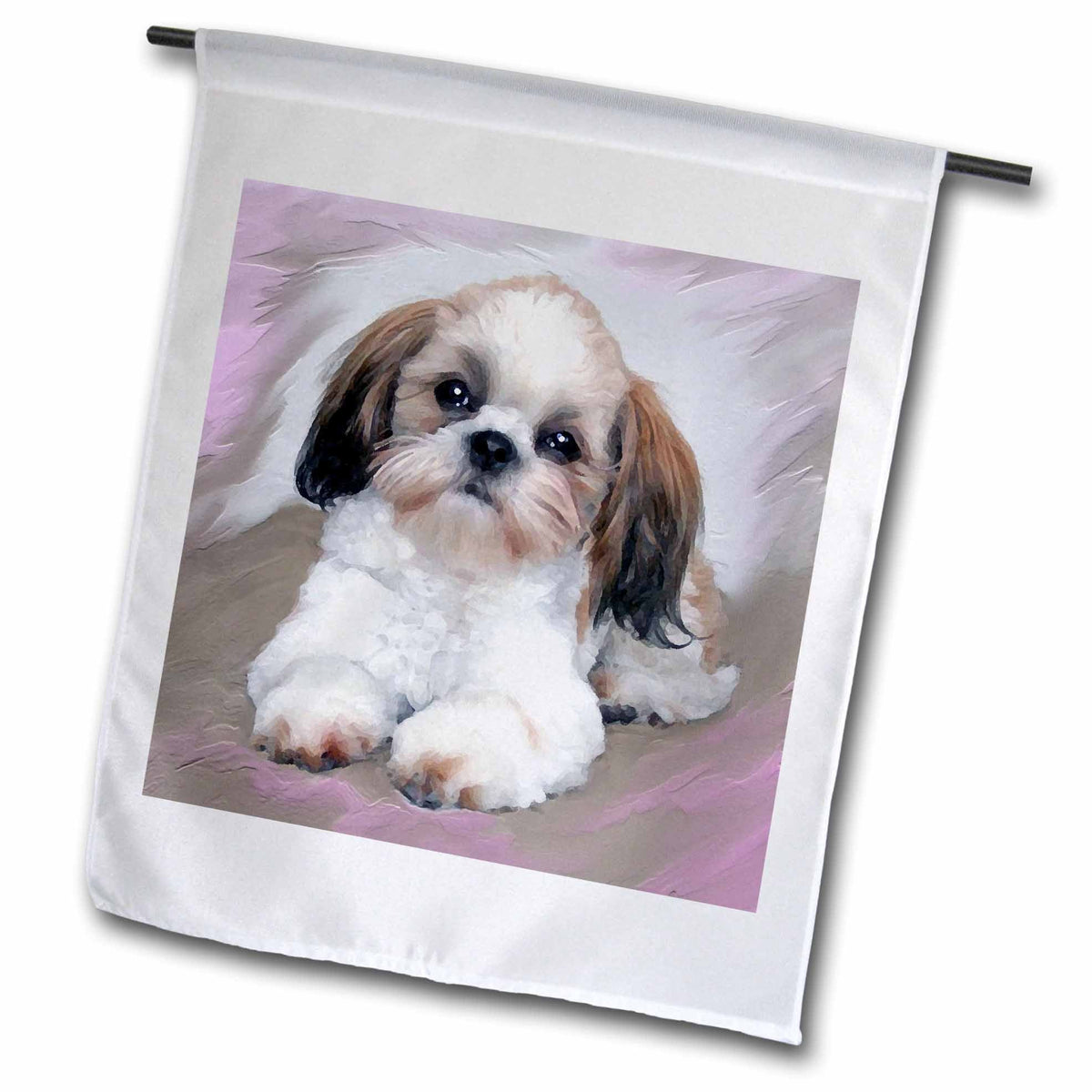 3dRose Dogs ShihTzu - Shih Tzu puppy - Flags (fl_4807)