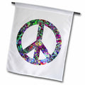 3dRose Perkins Designs Graphic Design - Colorful Peace Sign - Enjoy This Digital Artwork Featuring a Colorful Peace Sign - Flags (fl_53329)