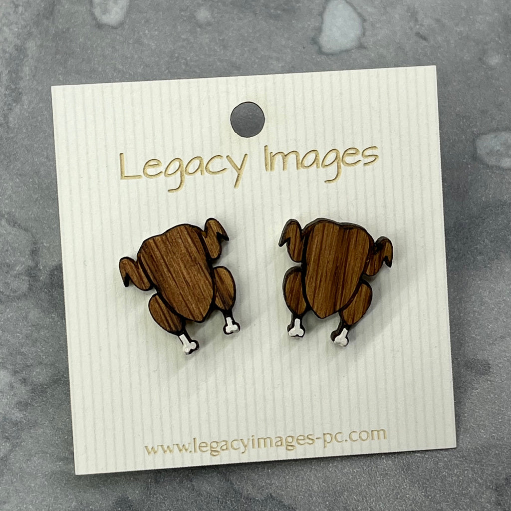 Thanksgiving Turkey & Pie Earrings