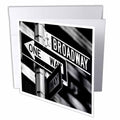 3dRose Signs - Broadway - Greeting Cards (gc_1193)