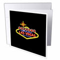 3dRose EvaDane - Signs - Welcome to fabulous Las Vegas Nevada - Greeting Cards (gc_123044)