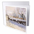 BLN Claude Monet Collection - The Magpie, Snow Effect, Outskirts of Honfleur by Claude Monet, 1869 - Greeting Cards