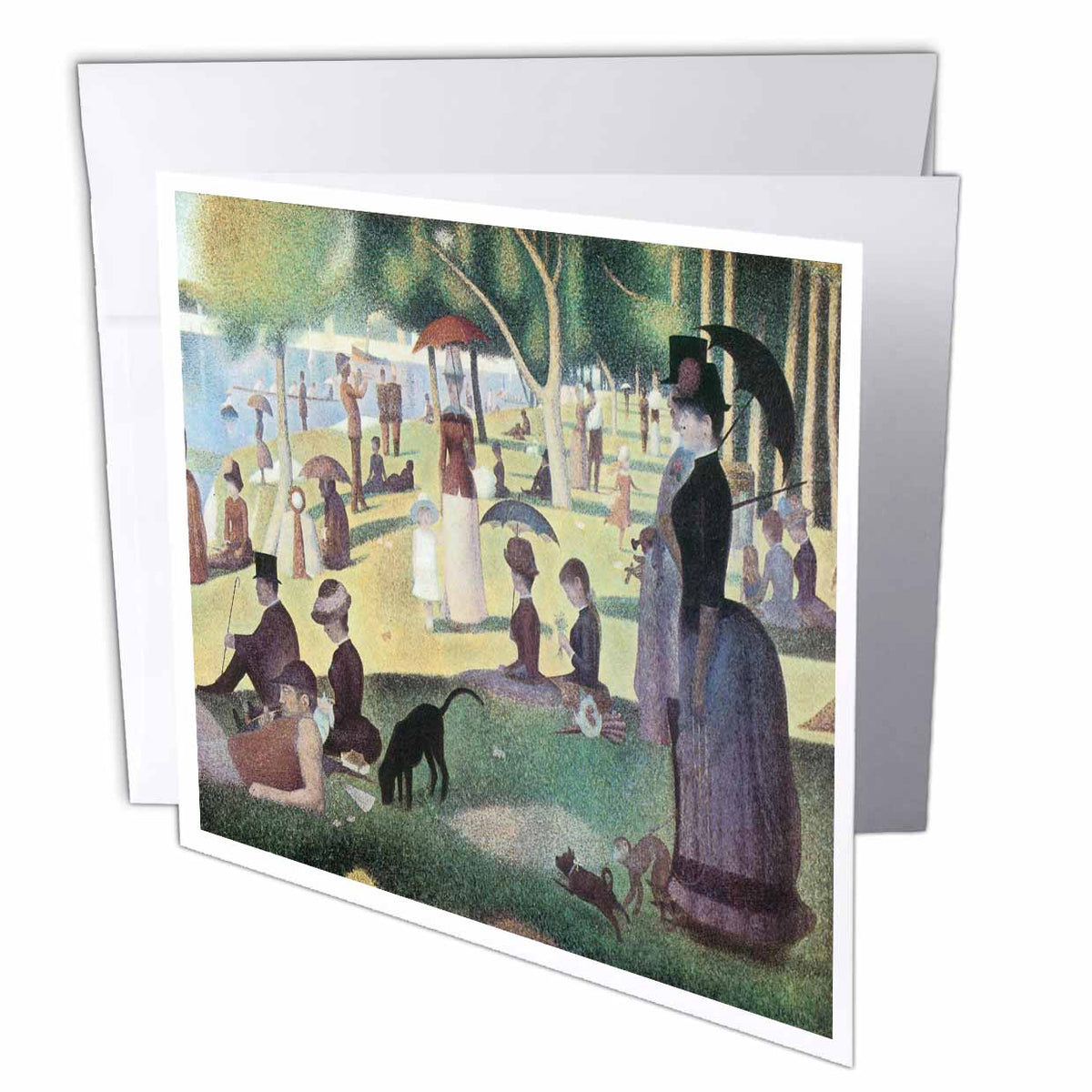 BLN Impressionist Fine Art Collection - A Sunday Afternoon on the Island of La Grande Jatte by Georges-Pierre Seurat - Greeting Cards