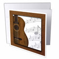 Susan Brown Designs Music Themes - Guitar Music Concept - Greeting Cards