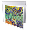 InspirationzStore Vintage Art - Irises by Vincent van Gogh 1889 - purple flowers iris garden - copy of famous painting by the master - Greeting Cards