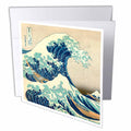 InspirationzStore Vintage Art - The Great Wave off Kanagawa by Japanese artist Hokusai - dramatic blue sea ocean Ukiyo-e print 1830 - Greeting Cards