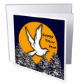 SmudgeArt Happy New Year Designs - Dove Moon Trees - Greeting Cards