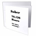 Florene Sobriety Messages - Image of Sober 8 Years Or 70126 Hours In Words - Greeting Cards