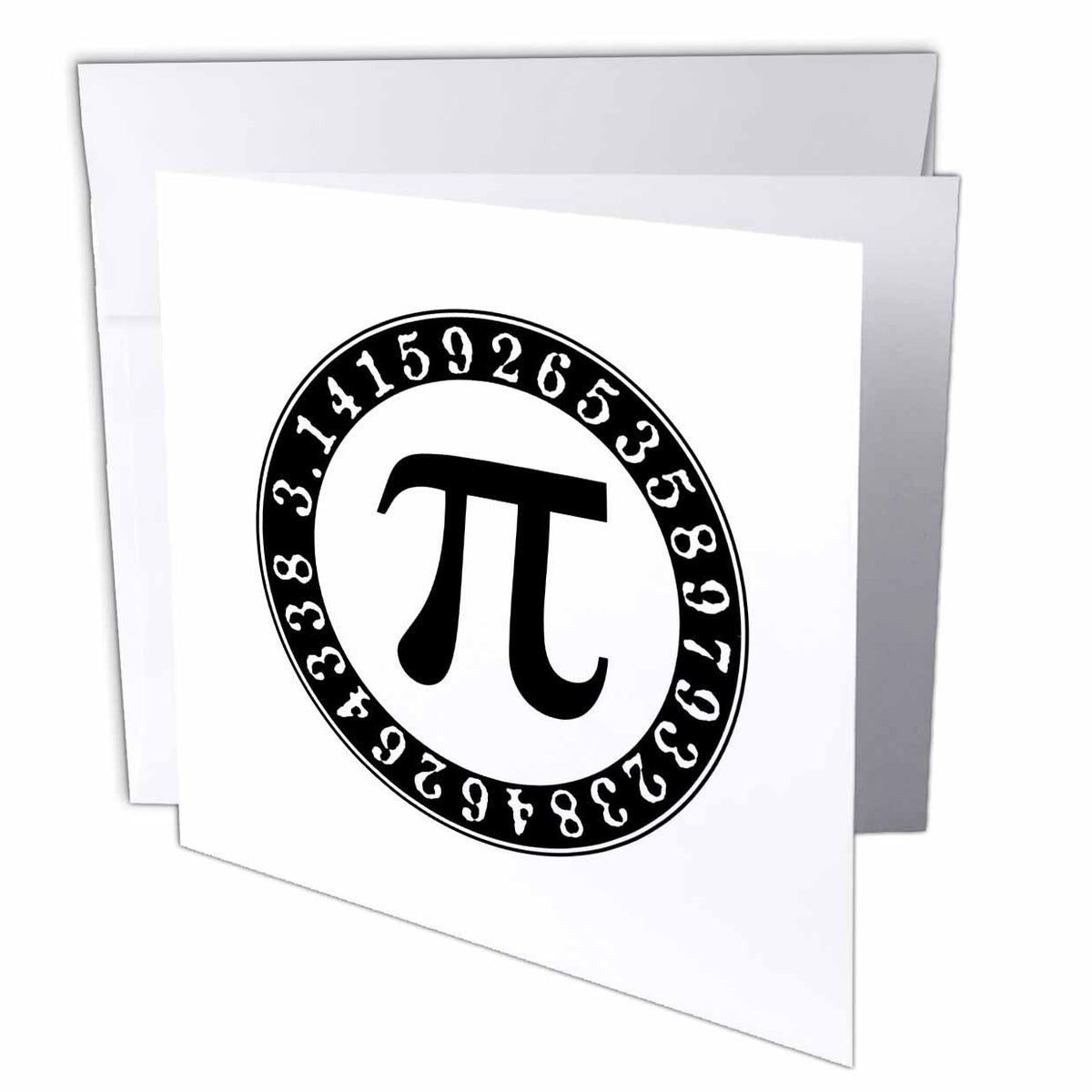 Creative Pi Symbol Greeting Cards for Math Lovers