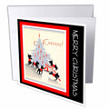 TNMPastPerfect Christmas - Vintage Artwork Scottie Christmas tree - Greeting Cards