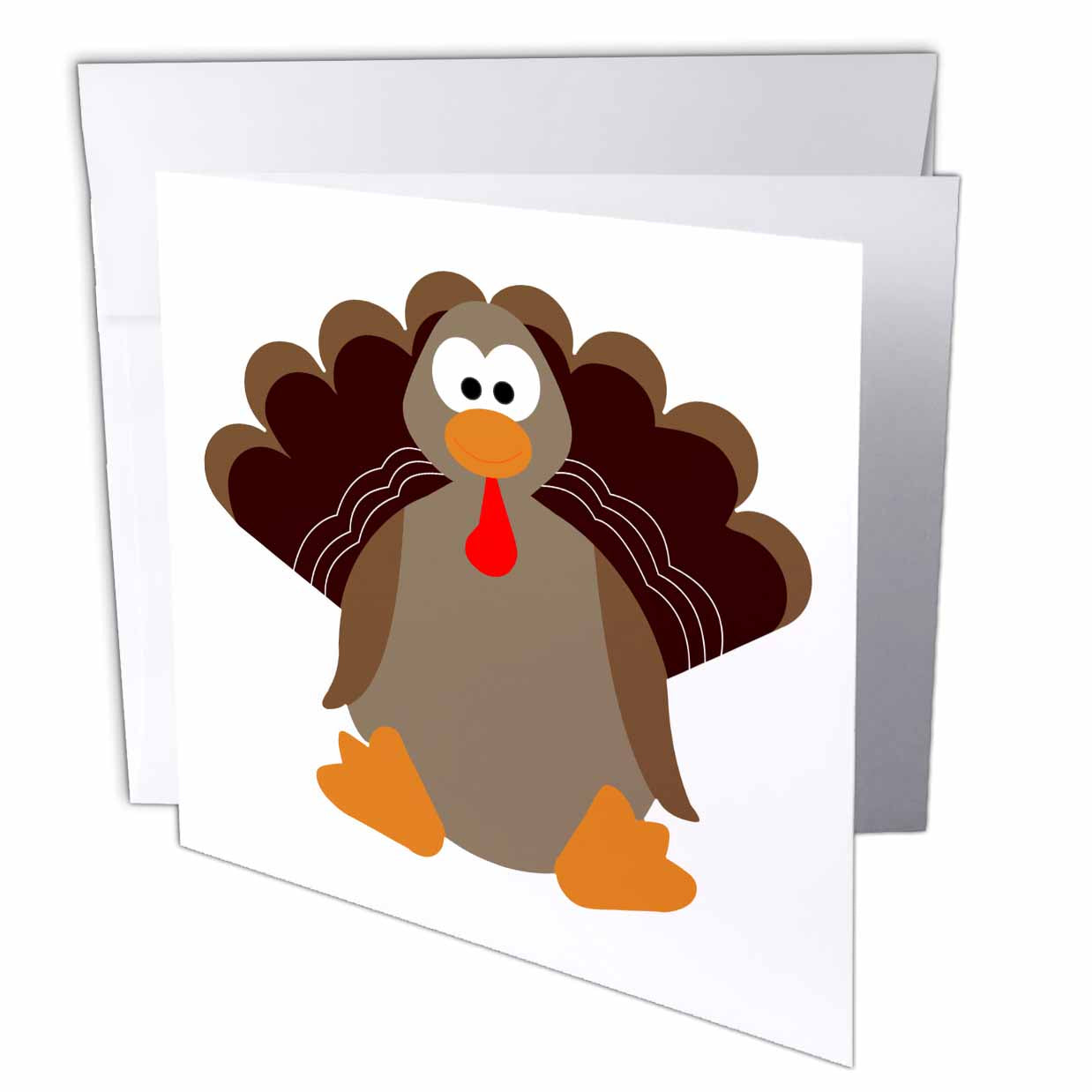 Janna Salak Designs Thanksgiving - Cute Thanksgiving Turkey Cartoon - Greeting Cards