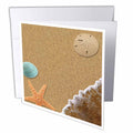 Janna Salak Designs Under the Sea - Sandy Beach with Shells - Greeting Cards