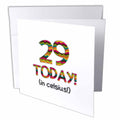 InspirationzStore Occasions - 29 Today. in celsius - Funny 85th Birthday. 29C is 85 in fahrenheit - Greeting Cards