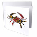 3dRose EvaDane - Signs - Maryland Crab Flag. - Greeting Cards (gc_193242)