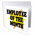 3dRose EvaDane - Quotes - Employee of The Month. - Greeting Cards (gc_193315)