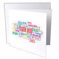 3dRose EvaDane - Quotes - Thank You. Merci. Gracias. - Greeting Cards (gc_193340)