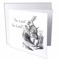 InspirationzStore Vintage Art - Alice in Wonderland White Rabbit. Im Late - John Tenniel illustration - Greeting Cards