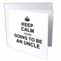InspirationzStore Typography - Keep Calm Youre going to be an Uncle - future uncle - family text gift - Greeting Cards