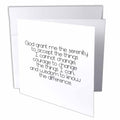 3dRose PS Inspirations - Serenity Prayer - Greeting Cards (gc_195667)