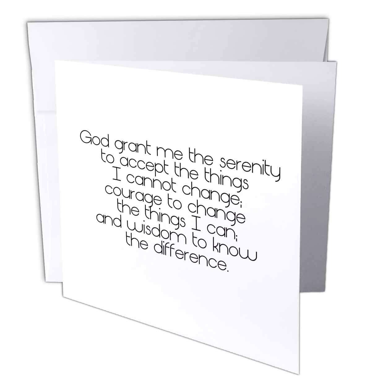3dRose PS Inspirations - Serenity Prayer - Greeting Cards (gc_195667)