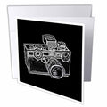 3dRose KIKE CALVO vintage camera collection - Picture of a Vintage Classical Camera - Greeting Cards (gc_20714)