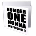 EvaDane - Quotes - Number One Nonna And Proud Of It Black - Greeting Cards