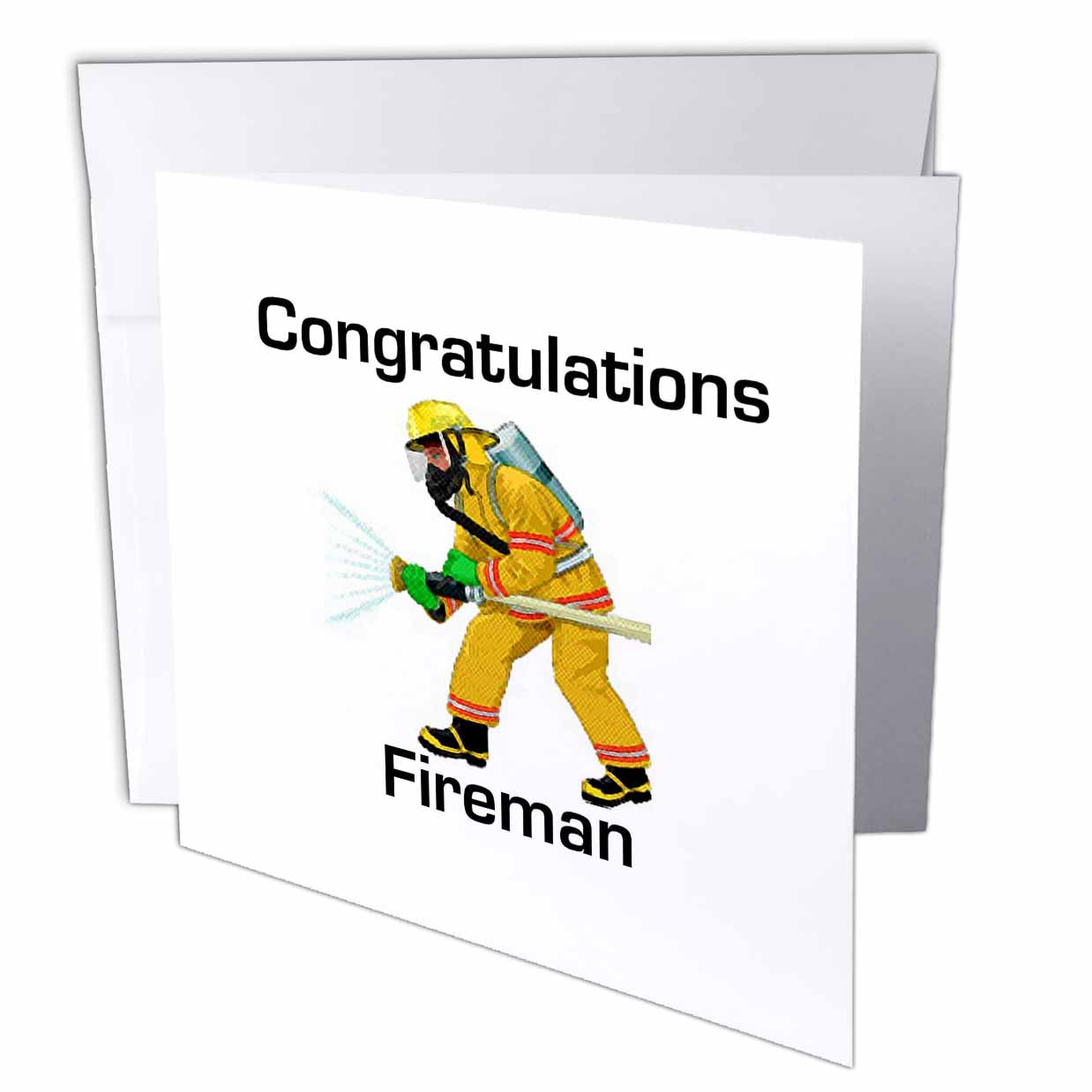 Florene Congratulations For Careers - Image of Congratulations On Making Firefighter with Fireman - Greeting Cards