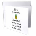 3dRose Xander Funny Quotes - Be a Pineapple, Stand Tall wear a Crown and be Sweet, Pineapple Picture - Greeting Cards (gc_253912)