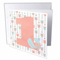 3dRose Janna Salak Designs Kids Stuff - First Birthday Tribal Arrows - Greeting Cards (gc_254592)