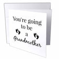 3dRose BrooklynMeme Sayings - Youre going to be a Grandmother - Greeting Cards