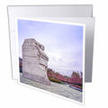 3dRose Boehm Graphics Travel - Martin Luther King Memorial in Washington DC - Greeting Cards