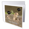Beverly Turner Groundhog Photography - GroundHog I Saw my Shadow - Greeting Cards