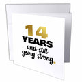 Janna Salak Designs - 14 Year Still Going Strong Fourteenth 14th Wedding Celebration - Greeting Cards
