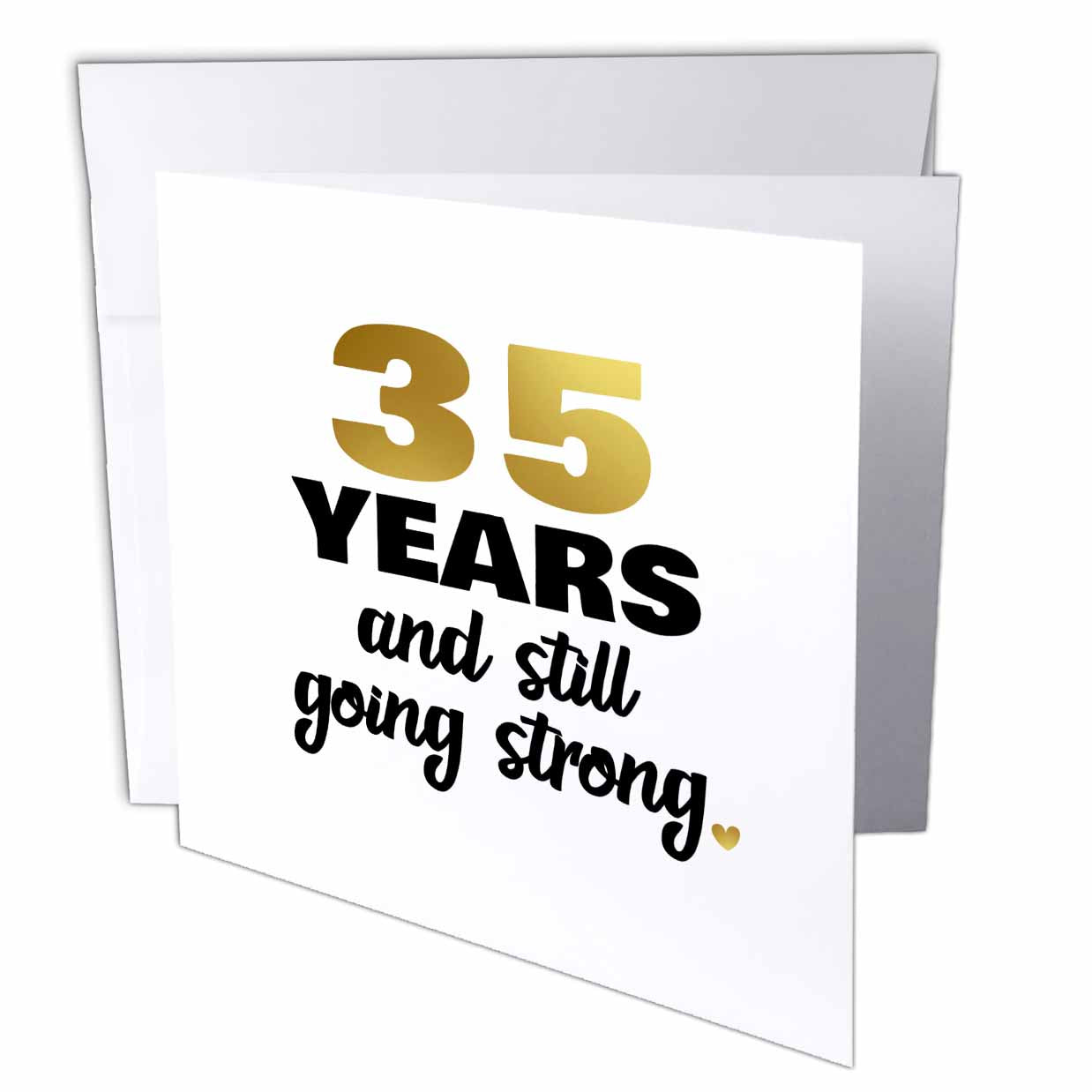 Janna Salak Designs - 35 Years Still Going Strong Thirty Fifth 35th Wedding Celebration - Greeting Cards