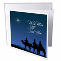 3dRose 777images Designs Christian - Wise men still seek Him Magi following the Christmas star - Greeting Cards (gc_30754)