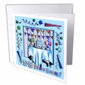 Beverly Turner Birthday Invitation Design - Birthday Room in Blue Happy Birthday 95 Years Old - Greeting Cards