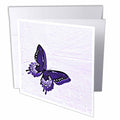 Patricia Sanders Creations - Hues of Purple Butterfly Art Nature Designs - Greeting Cards