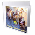 3dRose Edmond Hogge Jr Birthdays - English Bulldog Birthday - Greeting Cards (gc_39567)