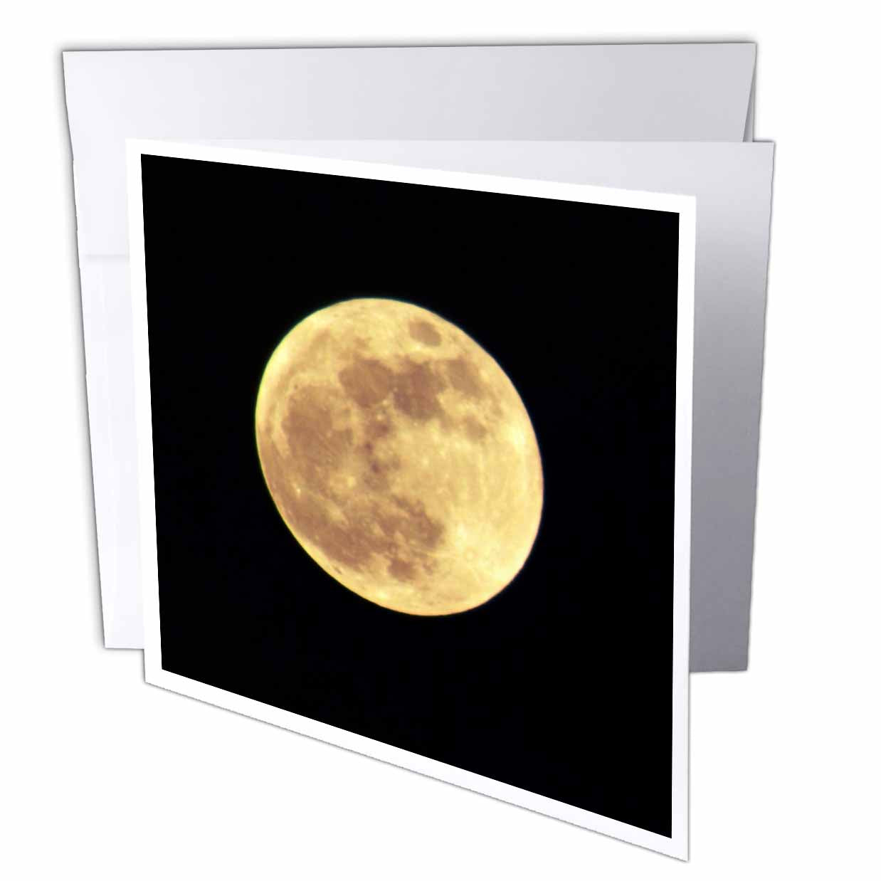 3dRose PS Photography - Full Moon Rising - Astronomy - Photography - Greeting Cards (gc_57179)