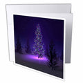 3dRose Florene Christmas - Lets Have A Purple Christmas - Greeting Cards (gc_80492)