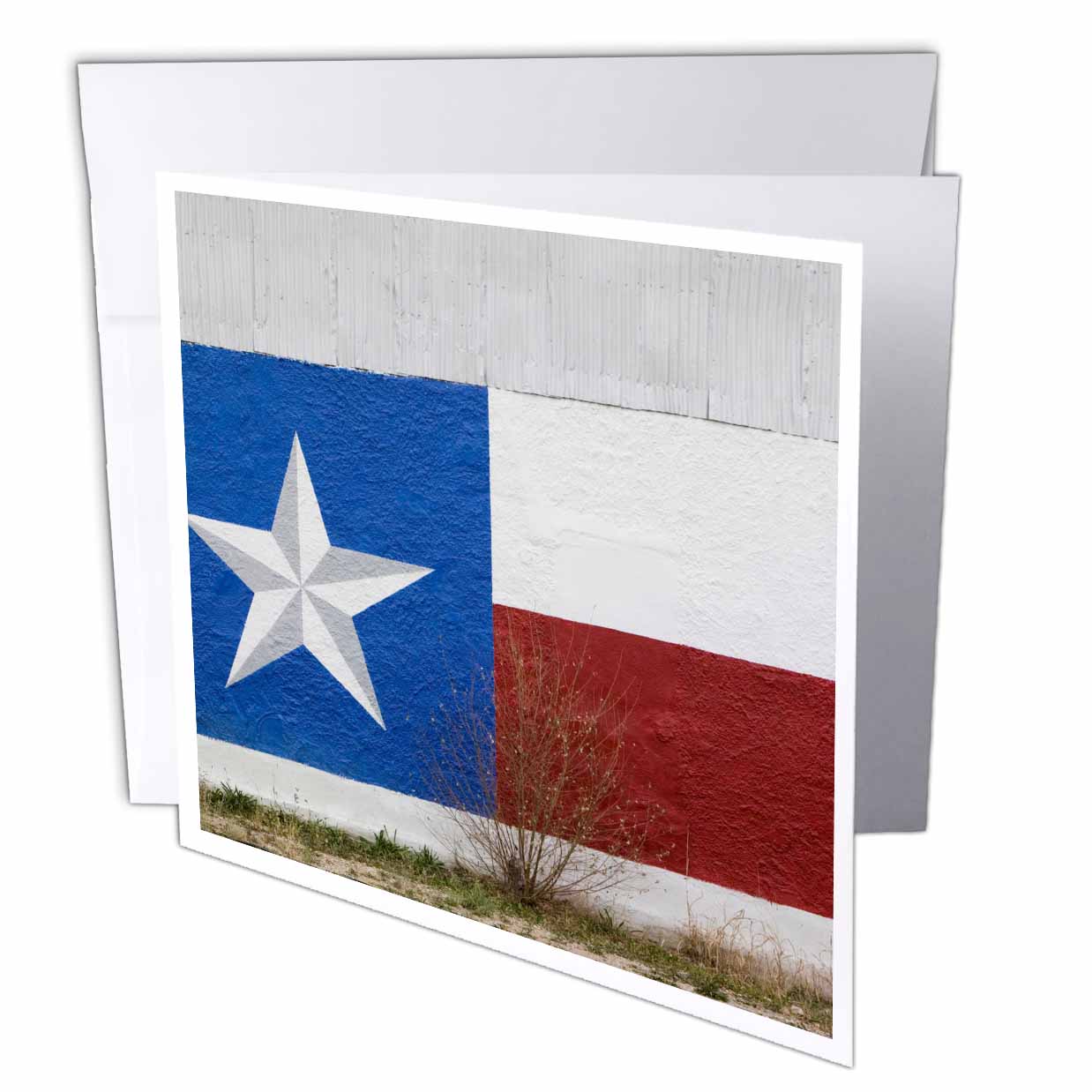 Danita Delimont - Texas - Texas, Marathon Texas Flag painted on building - US44 WBI0174 - Walter Bibikow - Greeting Cards