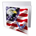 3dRose USAF - USAF Airforce - Greeting Cards (gc_965)