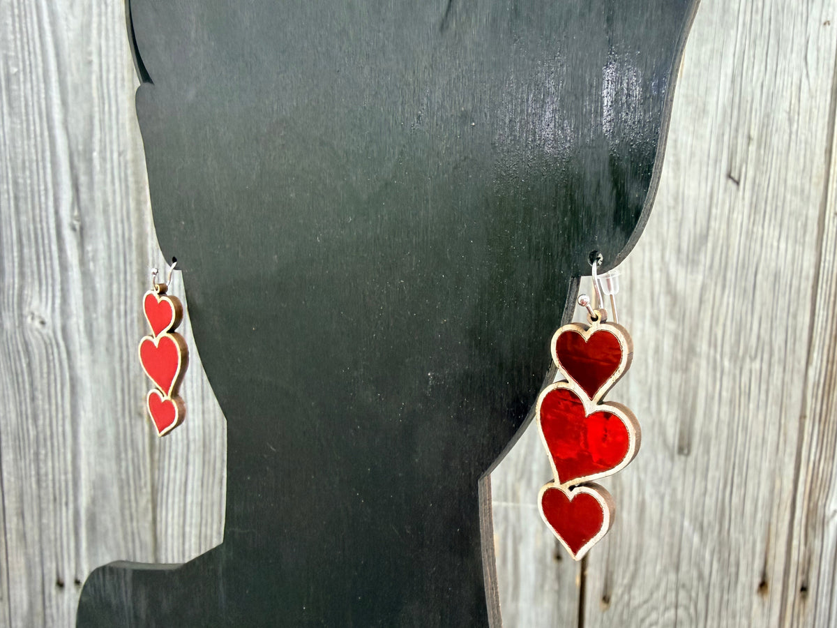 Heart Earrings - Dangles