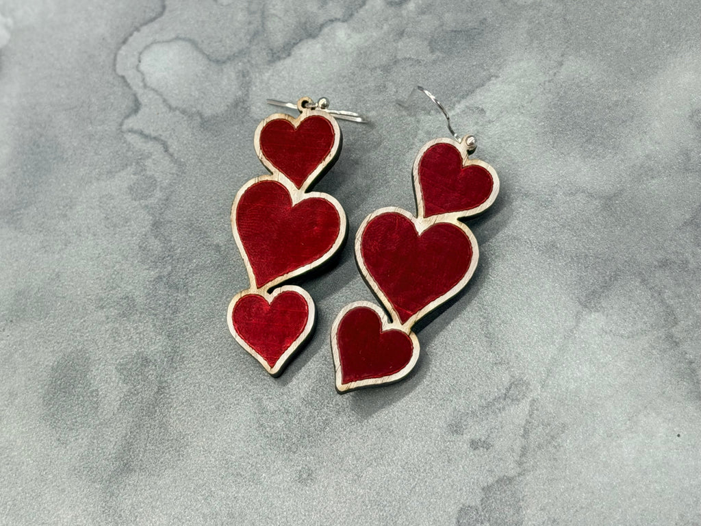 Heart Earrings - Dangles