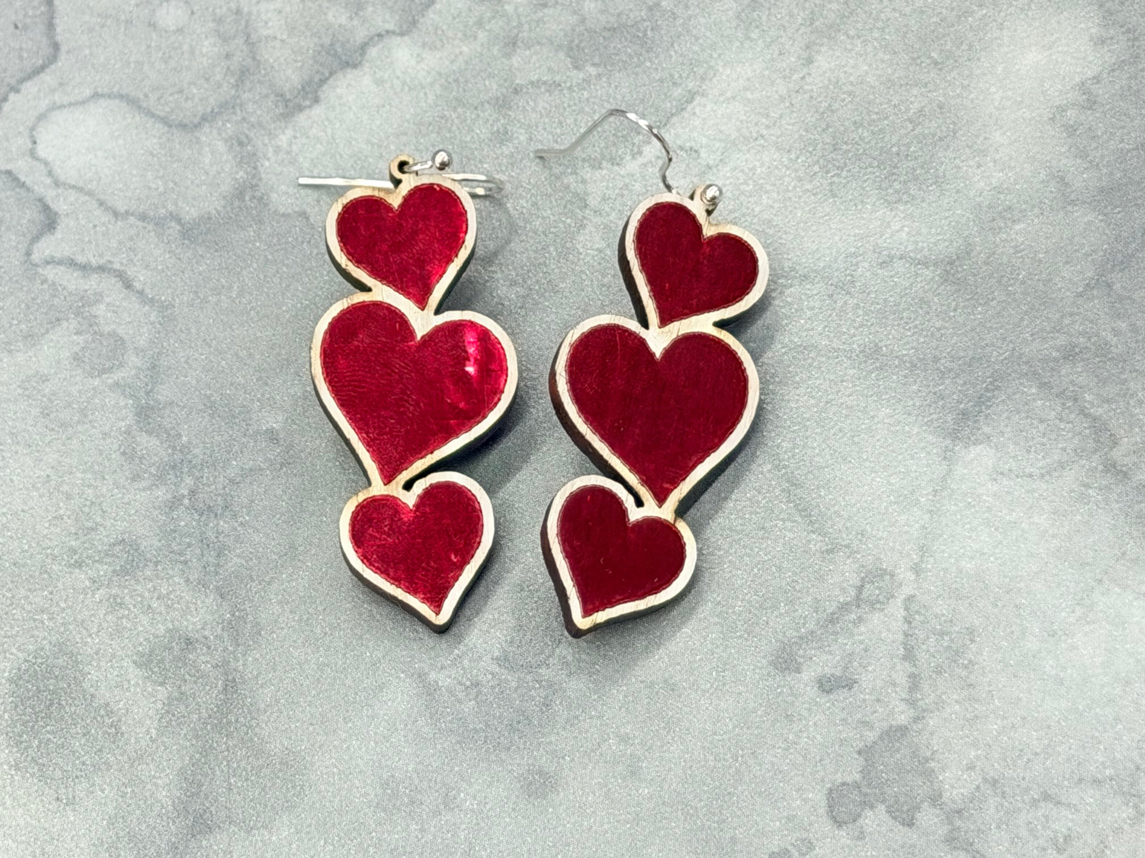 Heart Earrings - Dangles