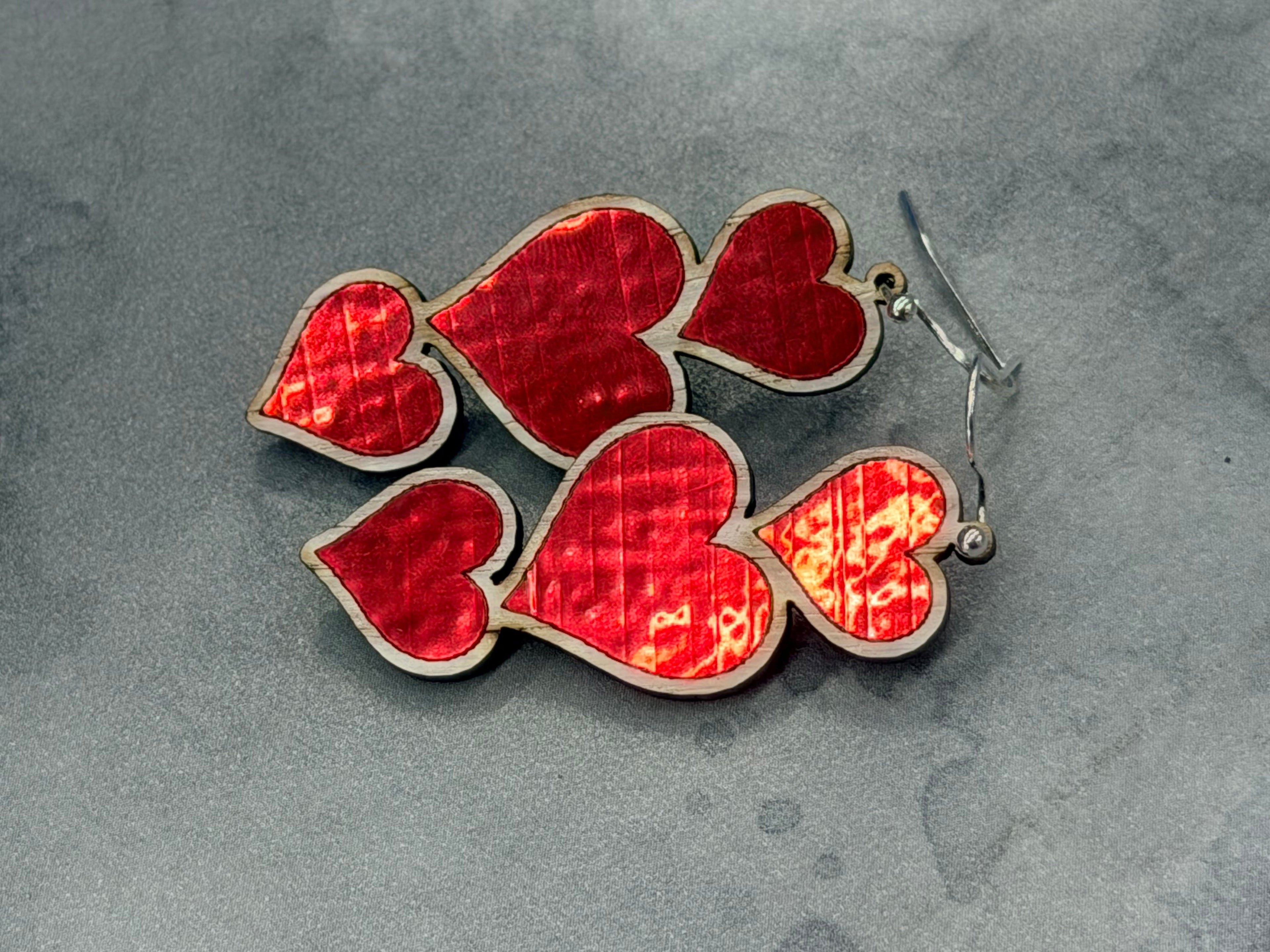 Heart Earrings - Dangles