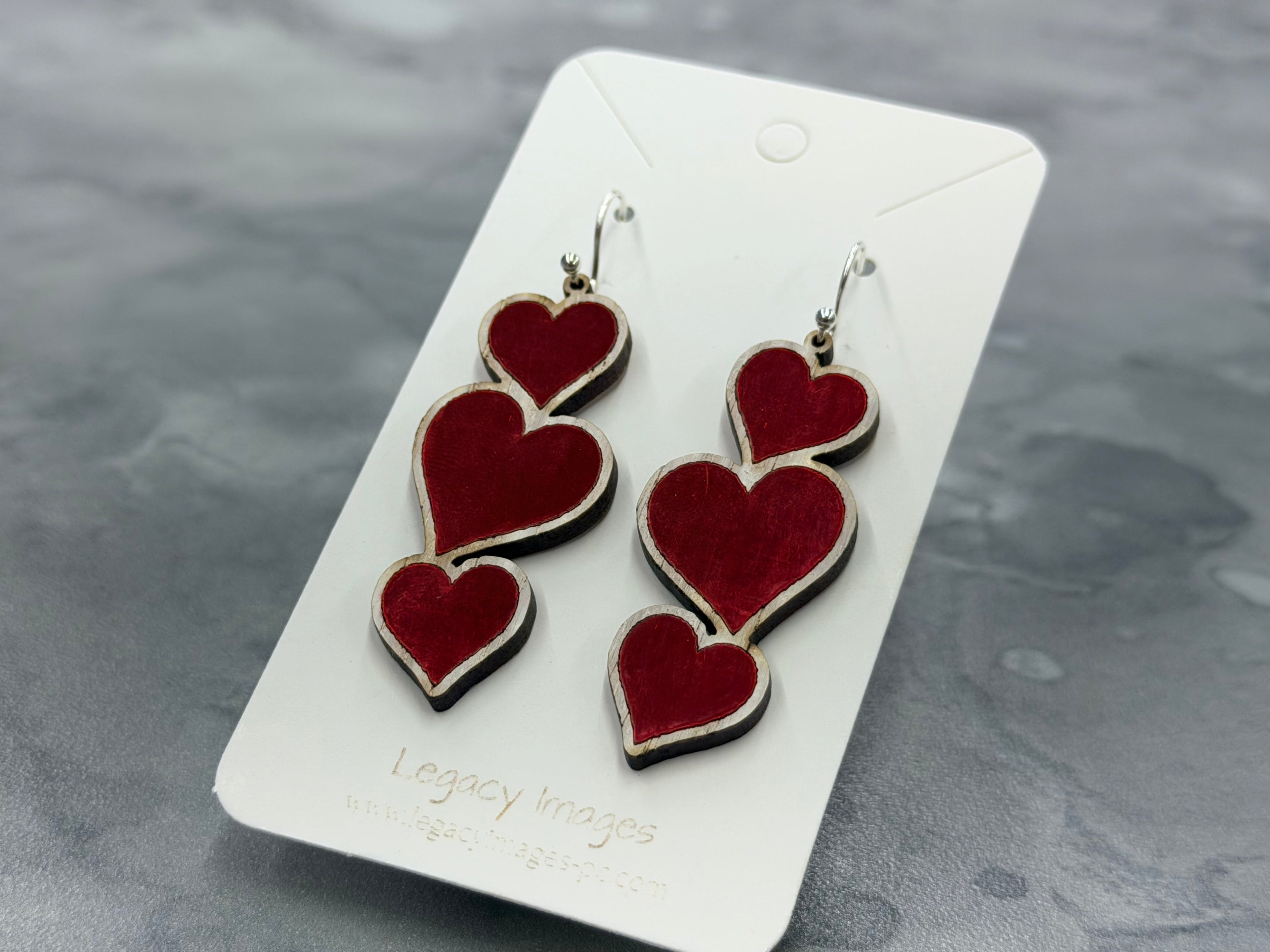 Heart Earrings - Dangles