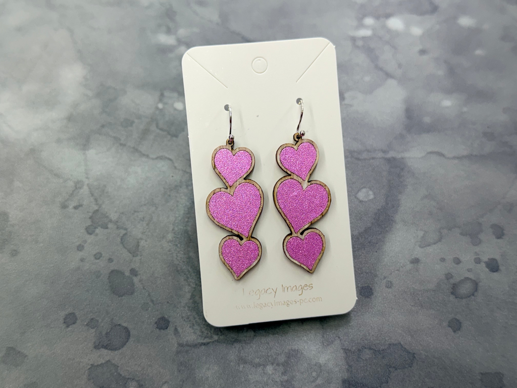 Heart Earrings - Dangles