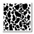 3dRose Janna Salak Designs Prints and Patterns - Black and White Cow Print - Iron on Heat Transfers (ht_15424)