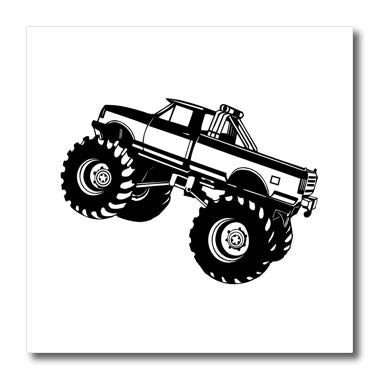 3dRose EvaDane - Signs - Monster Truck - Iron on Heat Transfers (ht_157406)